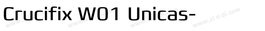 Crucifix W01 Unicas字体转换